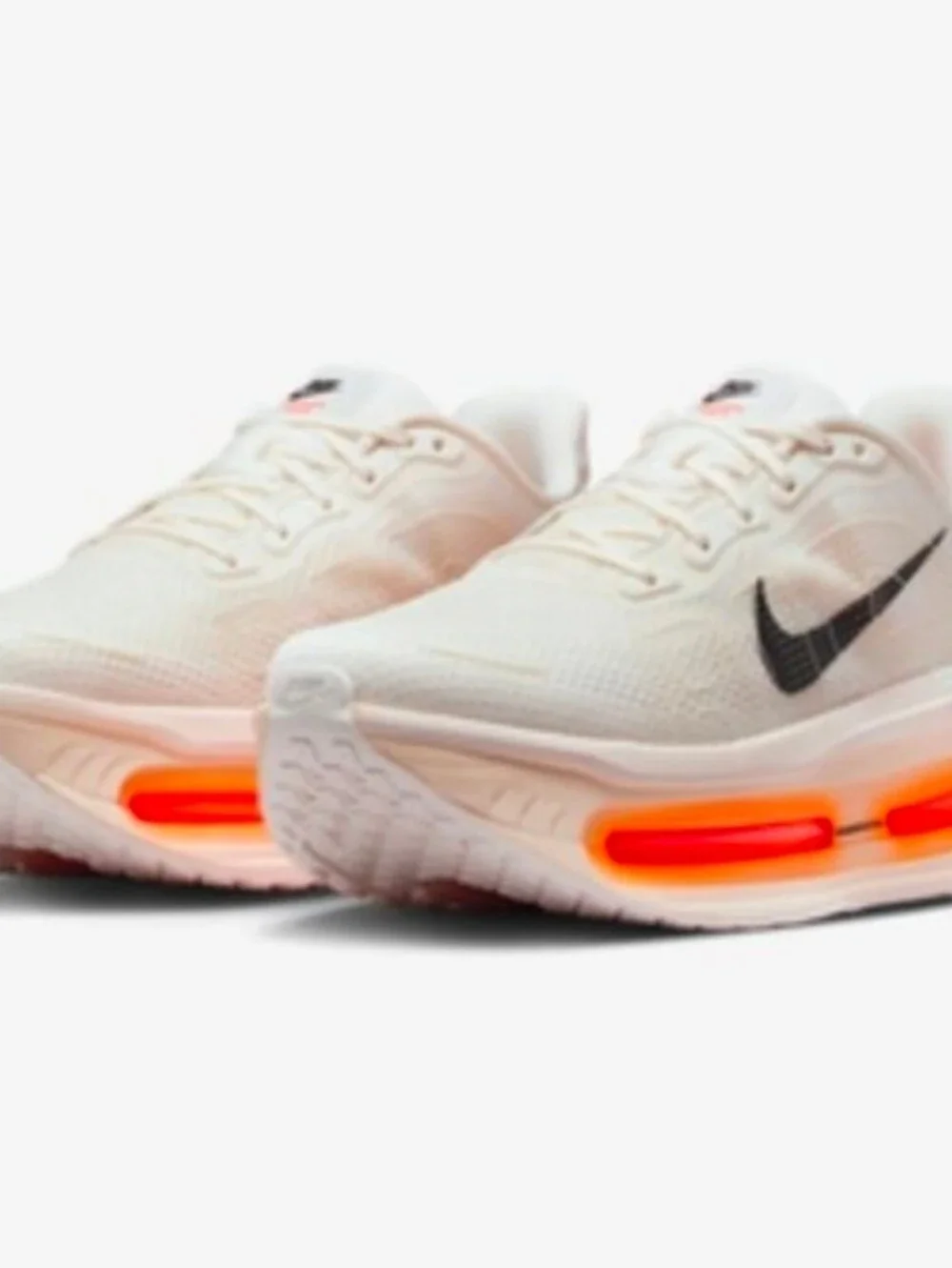 Nike Men's Vomero Premium Running Shoes in Sail/Coconut Milk/Orange Size 5